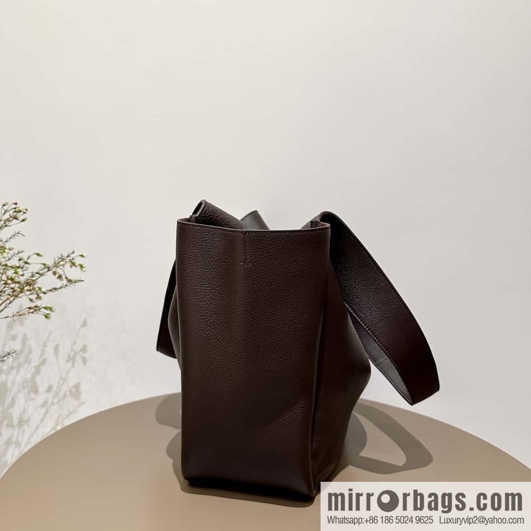 YSL Soft Deer Leather Tote Bag 763435 Dark Maroon