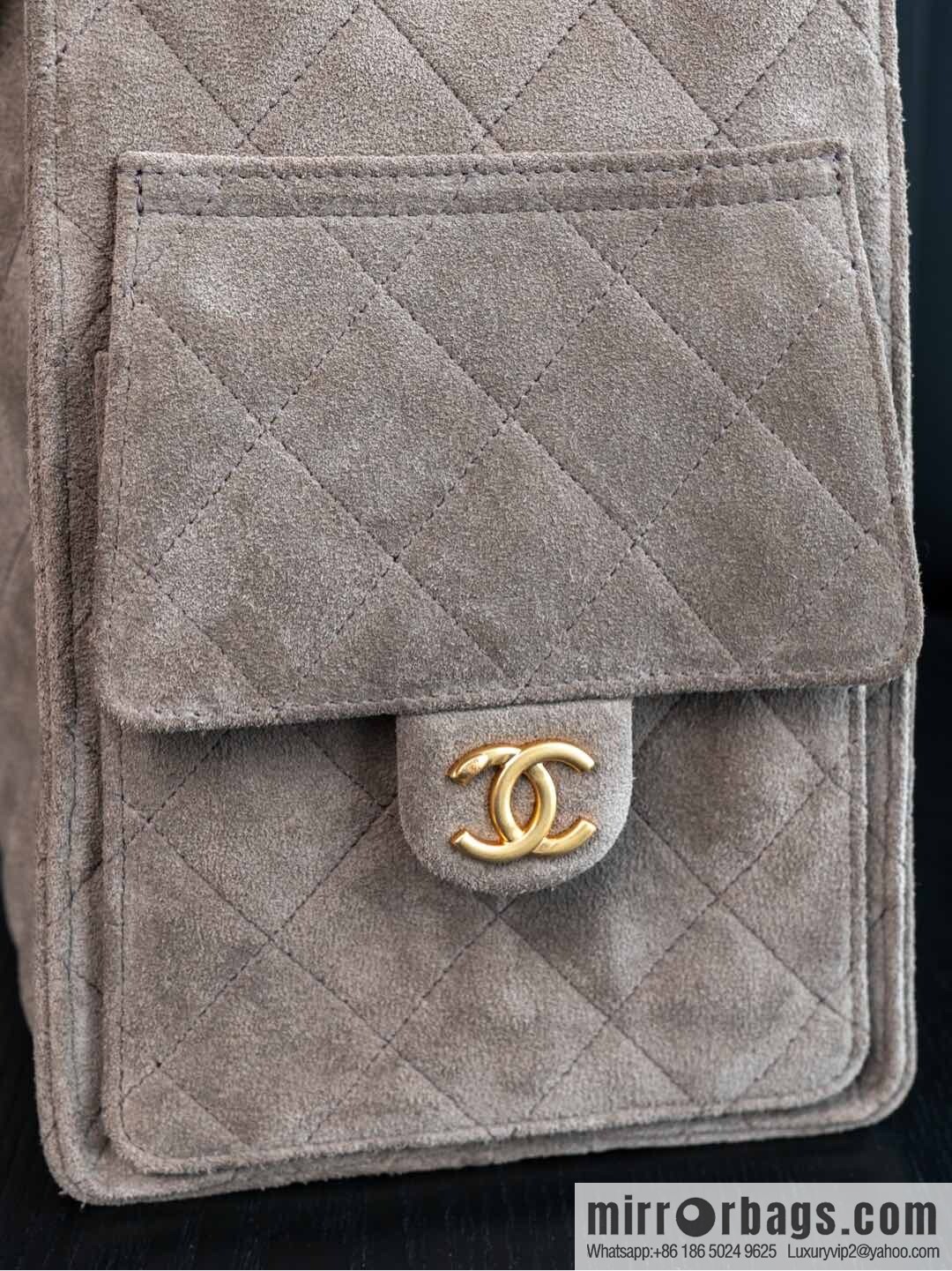 ππ‘ππ§ππ₯ πππ Grey Suede Drawstring Bucket Bag, Large π AS5311