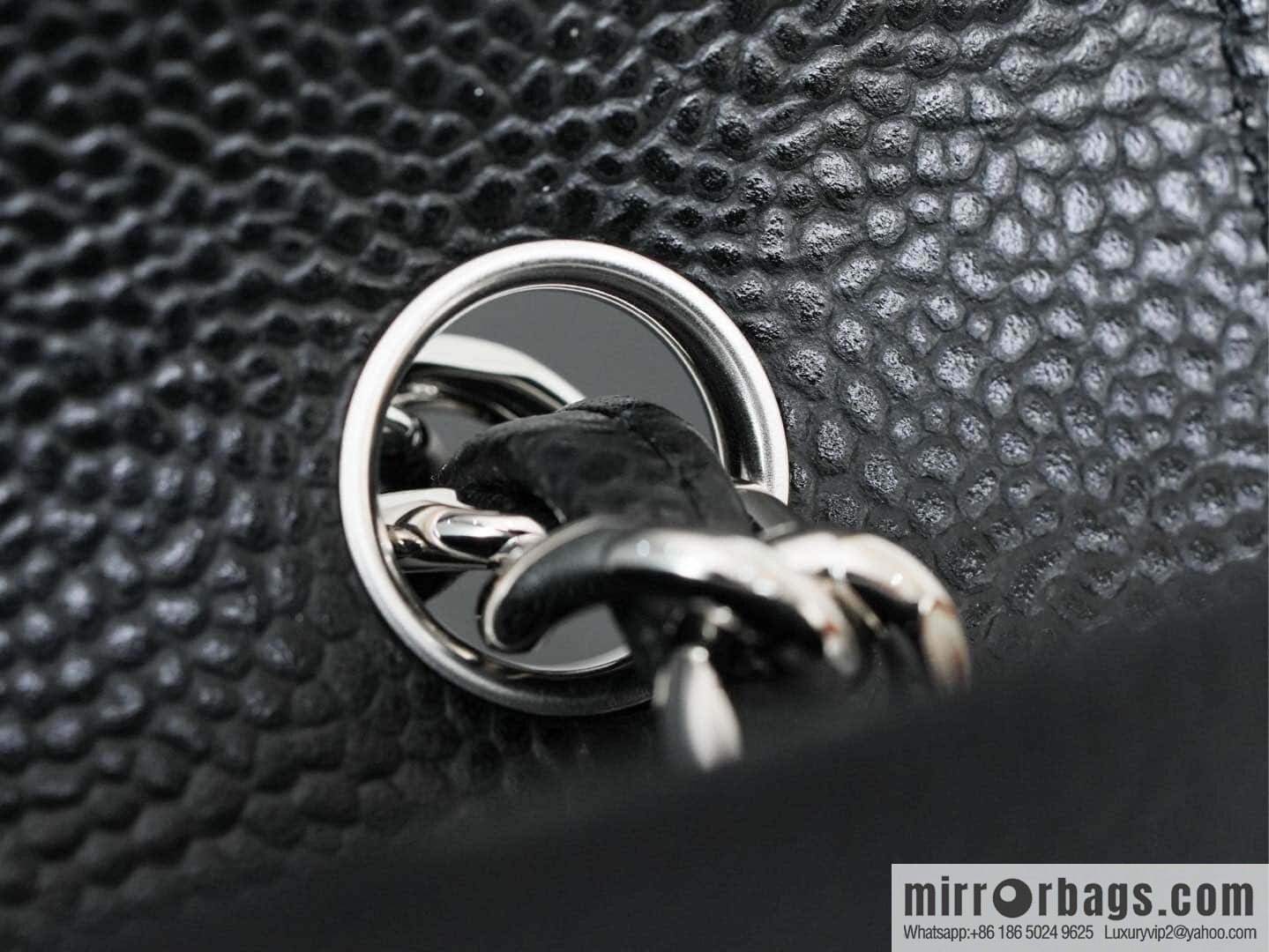 โ๐ฝ ๐๐น๐ฎ๐๐๐ถ๐ฐ ๐๐น๐ฎ๐ฝ ๐๐ฎ๐ฆ๐๐จ ๏ฝ genuine leather, caviar, black silver ๐ค A58600