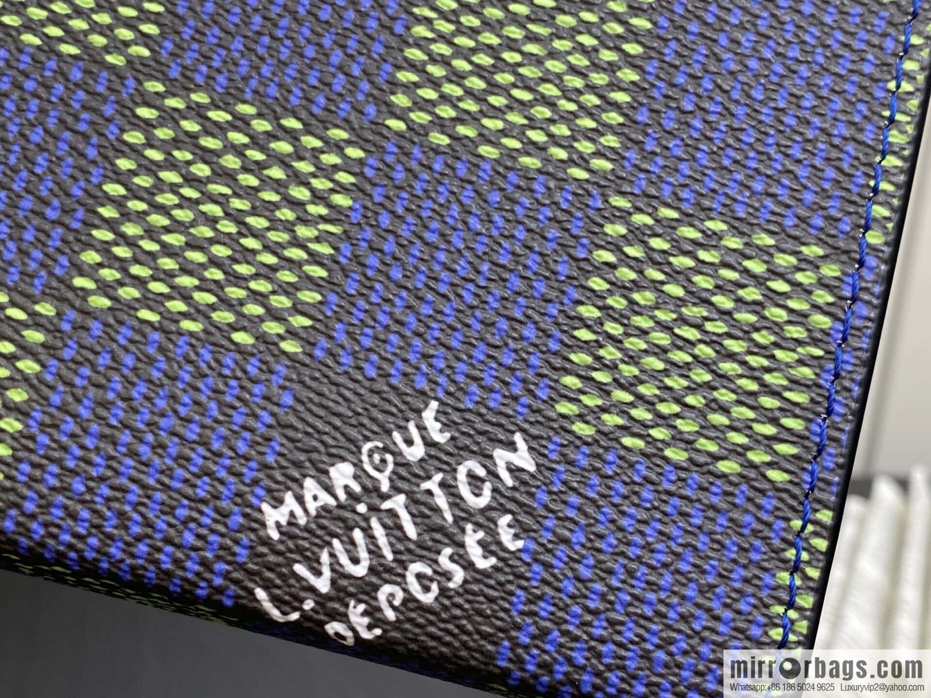 [Boutique‑grade] M00145 blue plaid, handbag clutch bag Pochette Voyage medium handbag