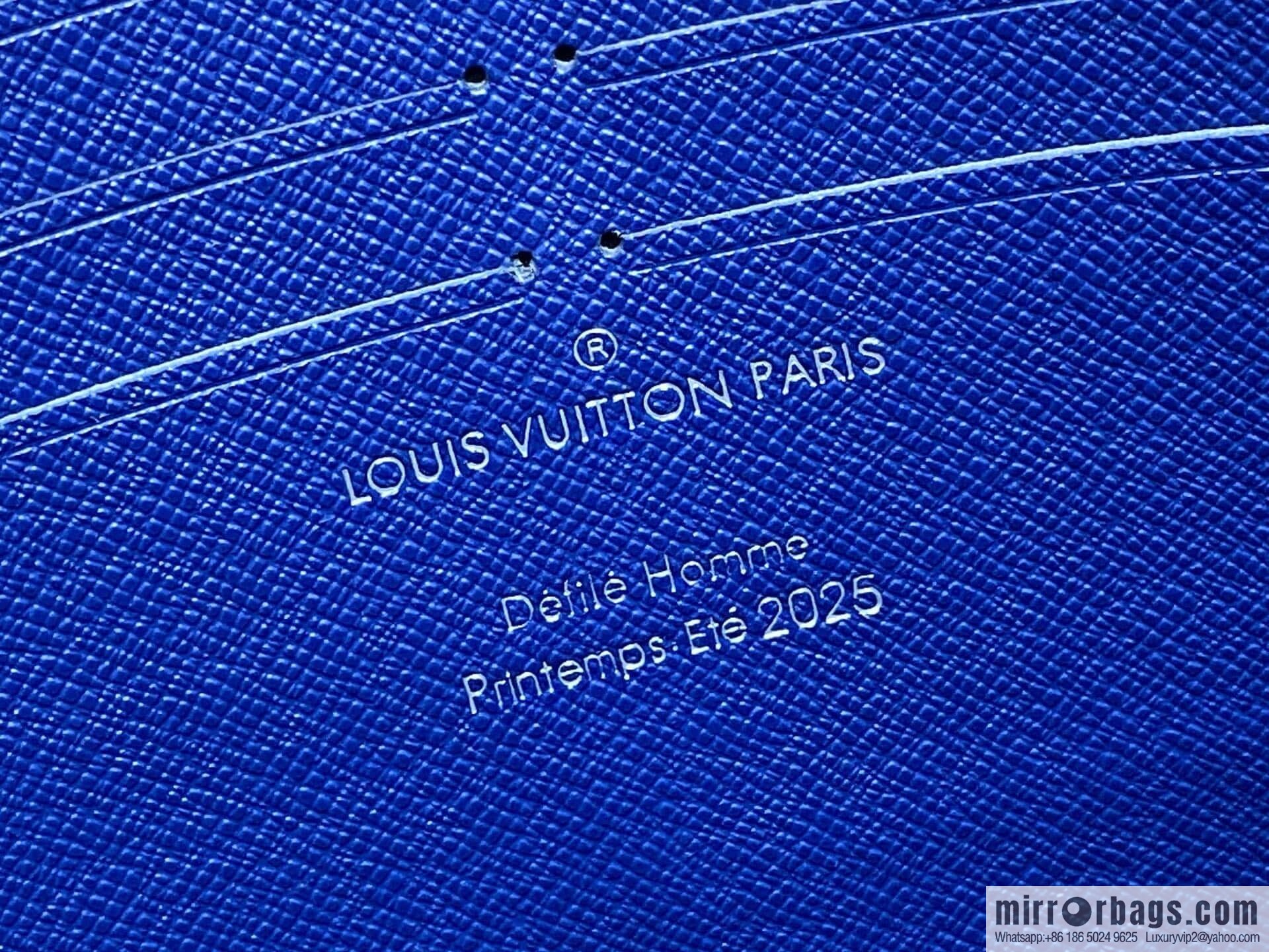 [Boutique‑grade] M00145 blue plaid, handbag clutch bag Pochette Voyage medium handbag