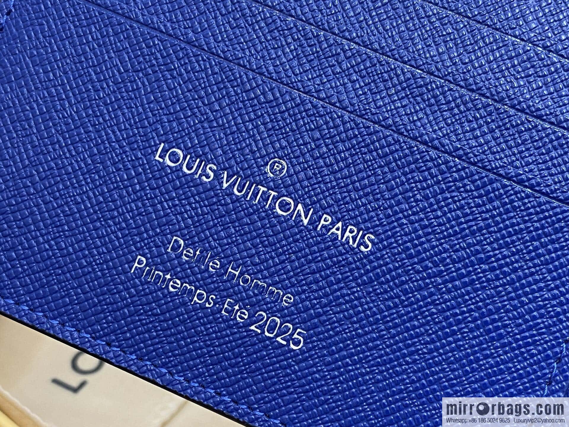 [Boutique‑grade] N00142 blue plaid, short suit clip wallet MULTIPLE wallet
