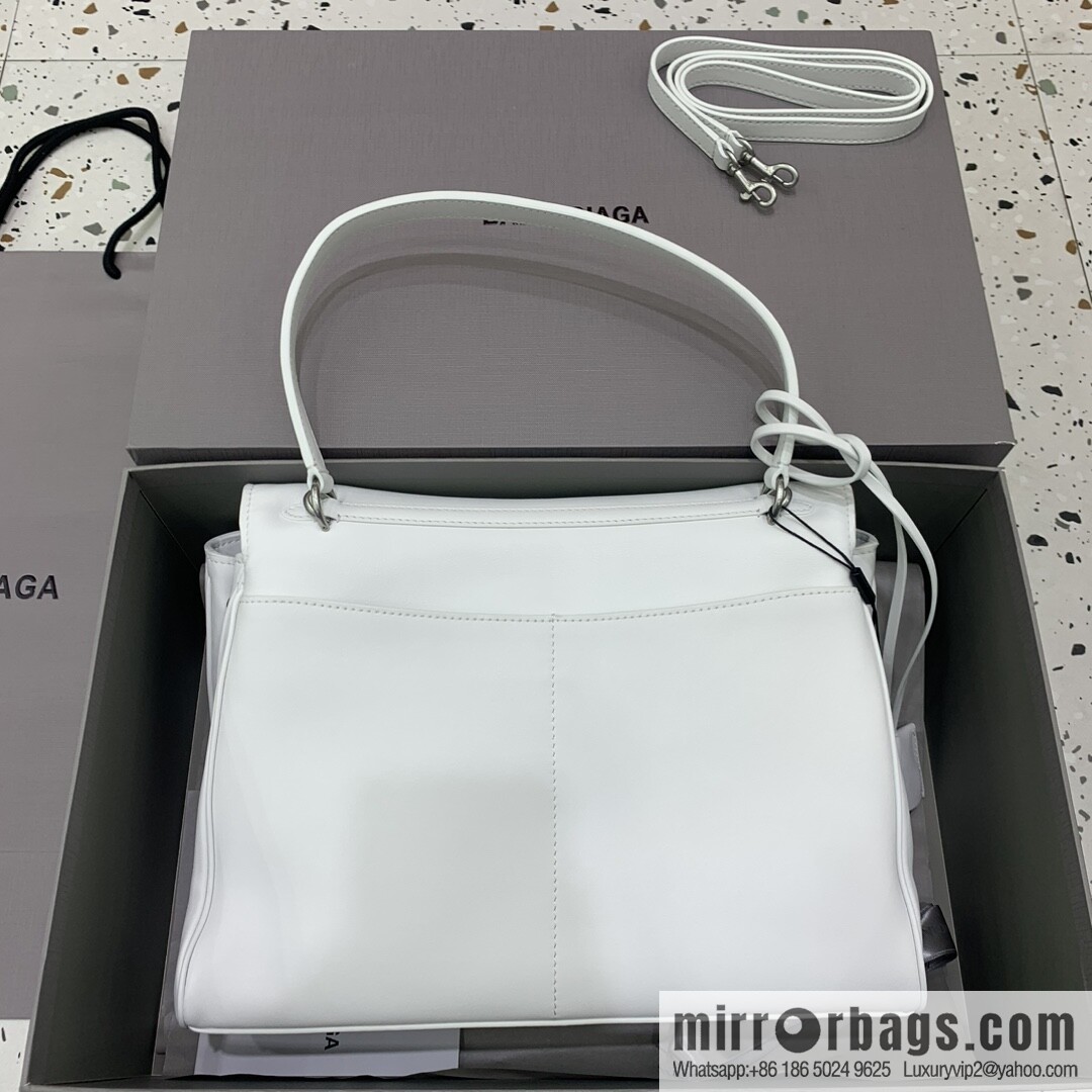 [Medium white silver buckle 】 𝐁𝐀𝐋𝐄𝐍𝐂𝐈𝐀𝐆𝐀 𝐑𝐎𝐃𝐄𝐎 𝐁𝐀𝐆 series handbag model number: 78972