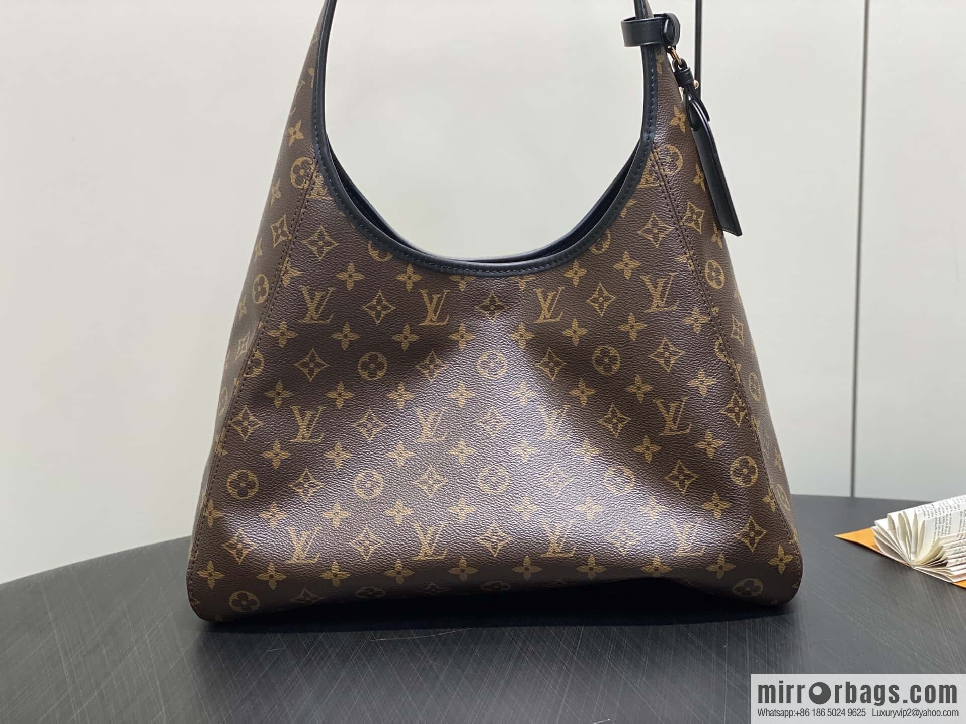 [Premium‑quality] M12941 monogram black hand carry armpit bag The Drop large handbag
