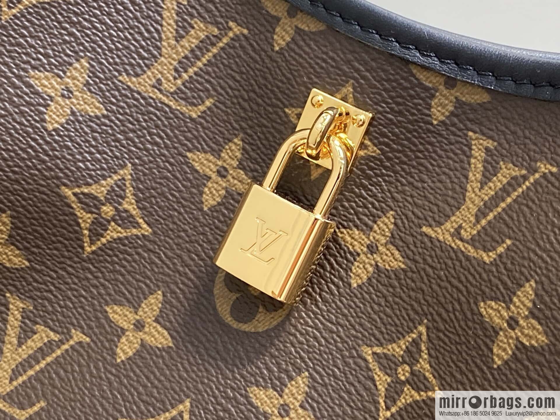 [Premium‑quality] M12941 monogram black hand carry armpit bag The Drop large handbag