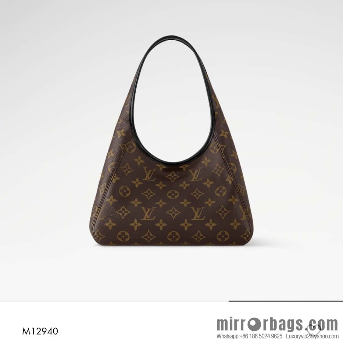 [Premium‑quality] M12940 monogram black hand carry armpit bag, the new The Drop small handbag of the season
