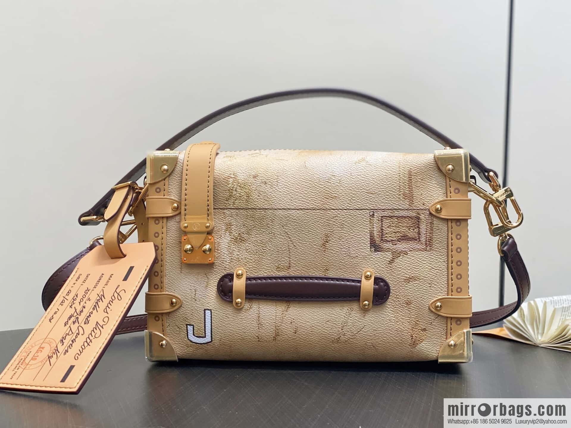[Boutique‑grade] M12480 printed Gu Ailing soft box SIDE TRUNK medium handbag