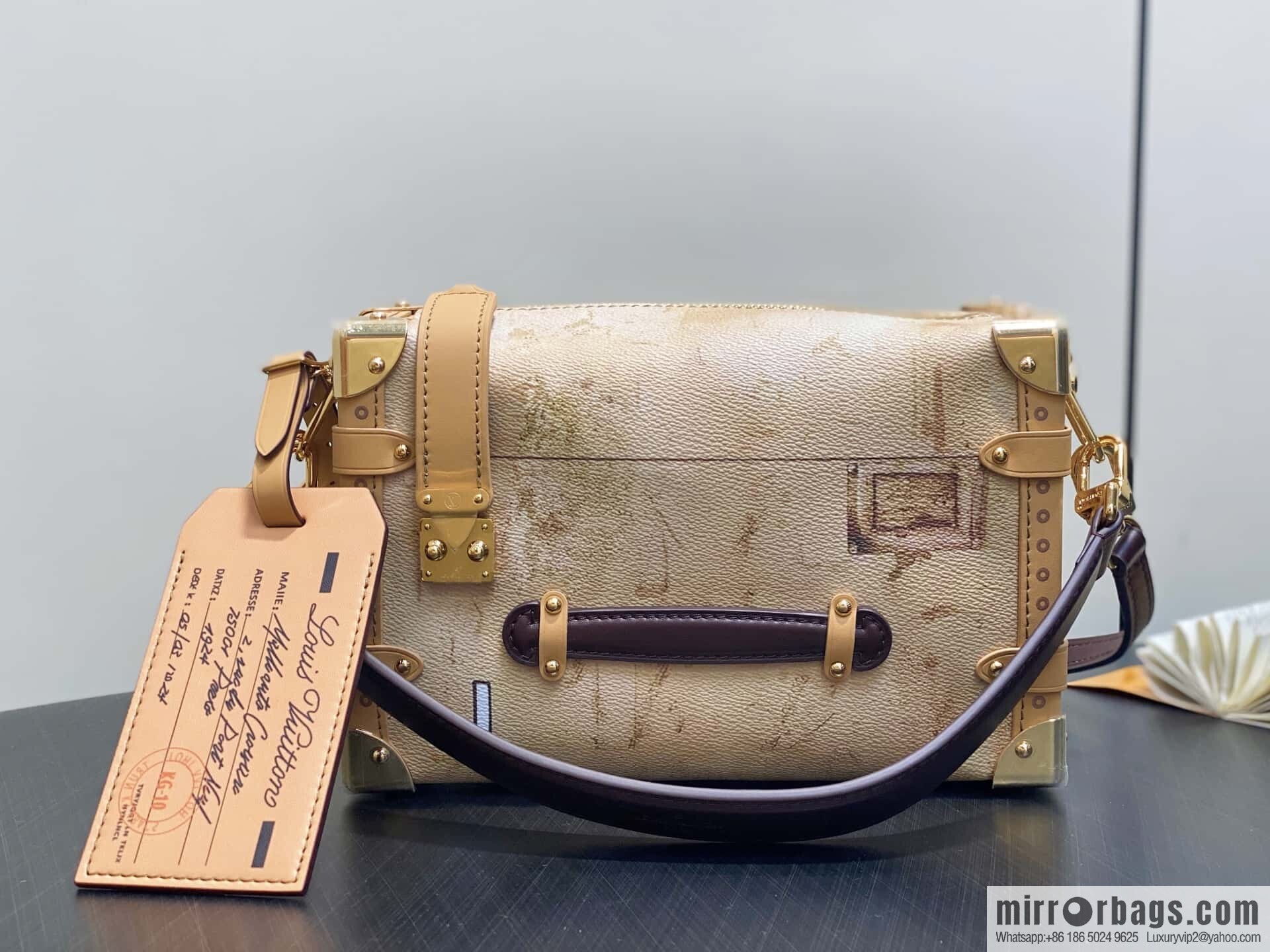 [Boutique‑grade] M12480 printed Gu Ailing soft box SIDE TRUNK medium handbag