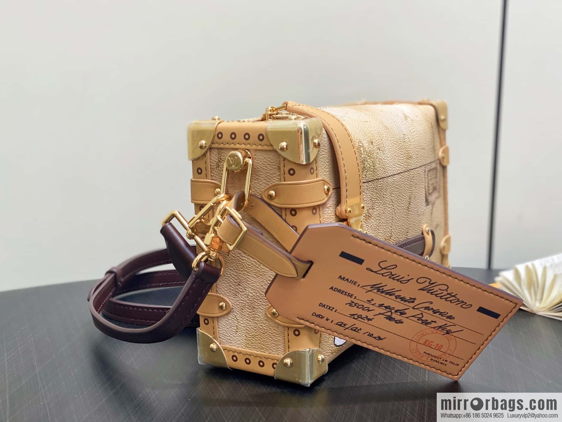 [Boutique‑grade] M12480 printed Gu Ailing soft box SIDE TRUNK medium handbag