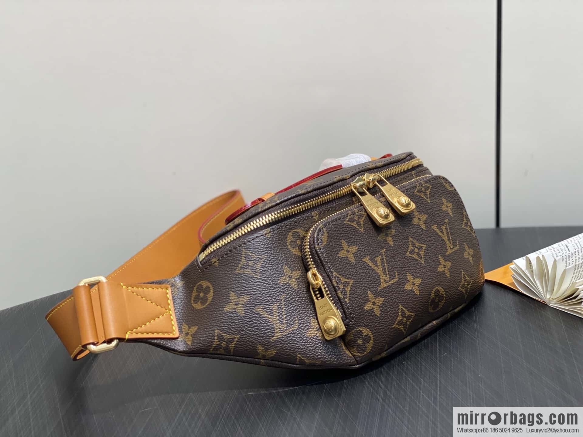 [Boutique‑grade] M14019 monogram breast bag fanny pack RUSH JM medieval fanny pack