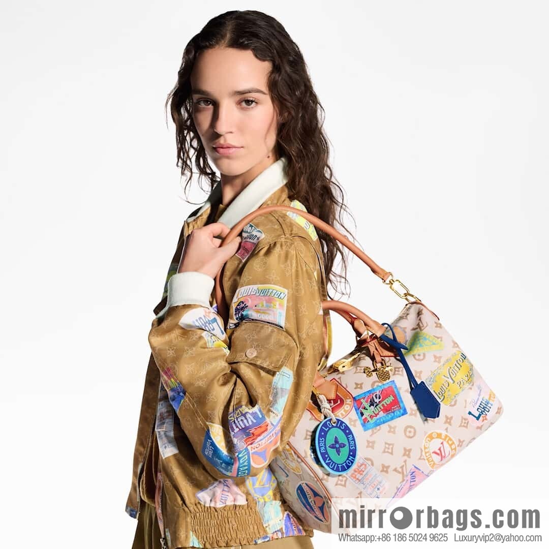 [Premium‑quality] M14587 white badge, pillow bag speedy Speedy Soft 30 handbag