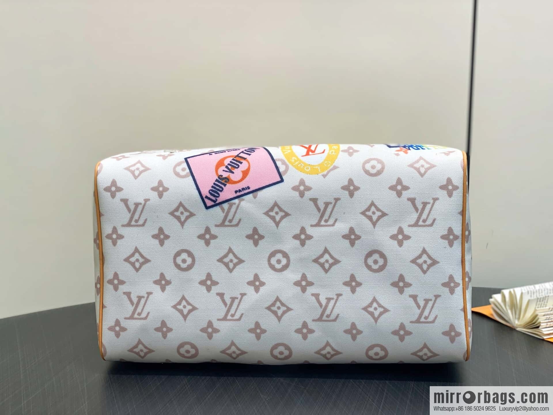 [Premium‑quality] M14587 white badge, pillow bag speedy Speedy Soft 30 handbag