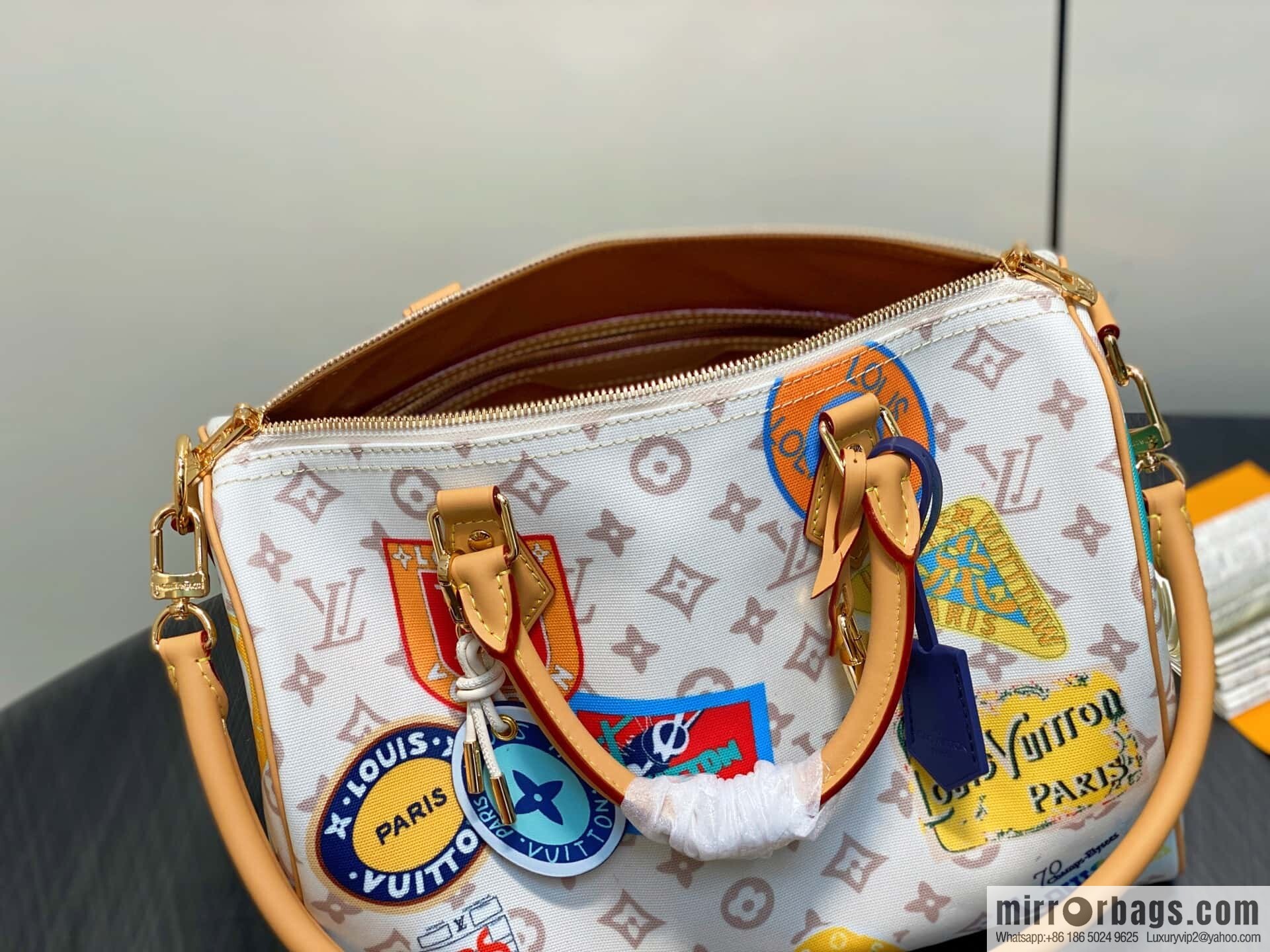 [Premium‑quality] M14587 white badge, pillow bag speedy Speedy Soft 30 handbag