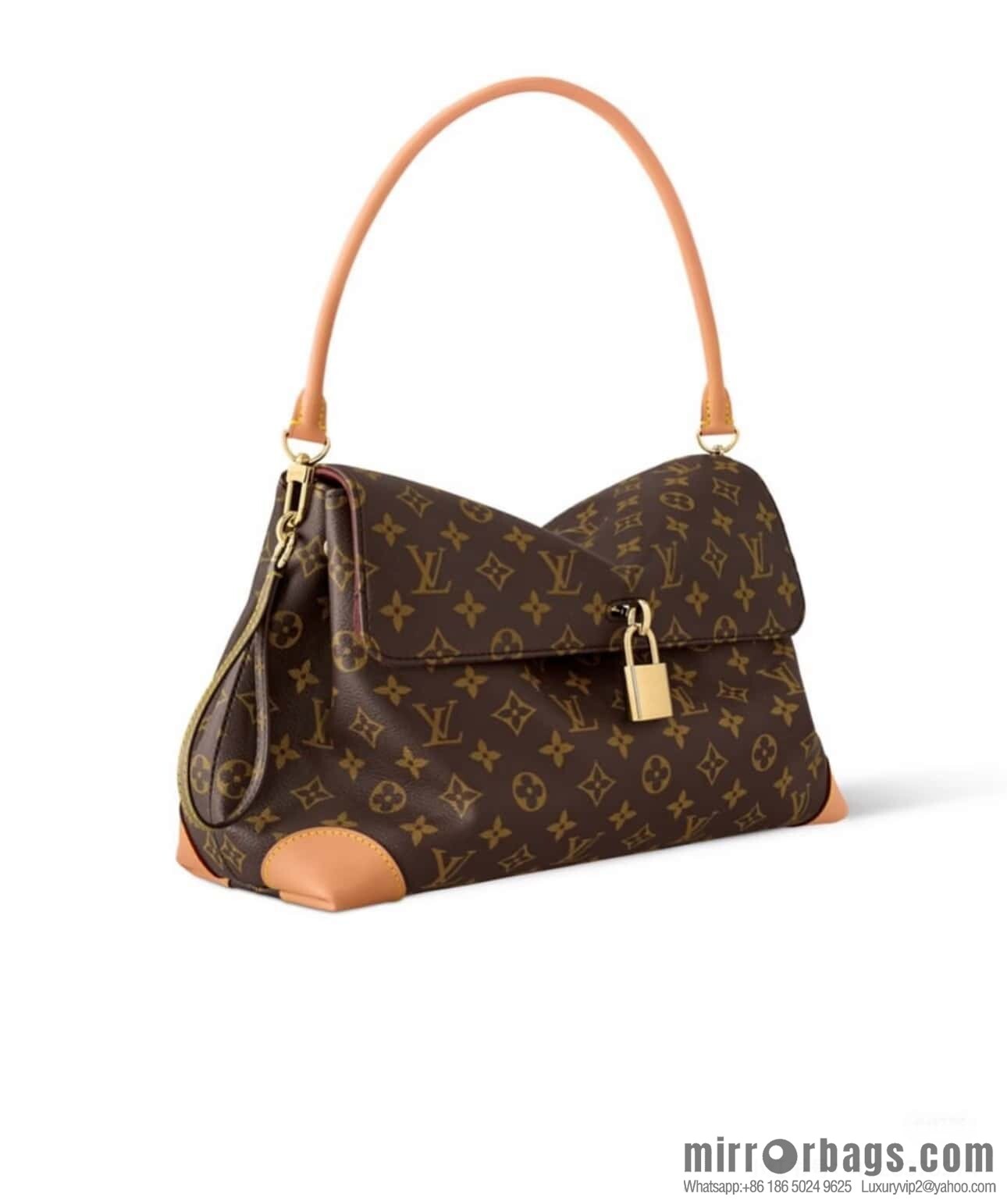 [Boutique‑grade] M14473 monogram lock bag large bag HIDE AWAY medium handbag