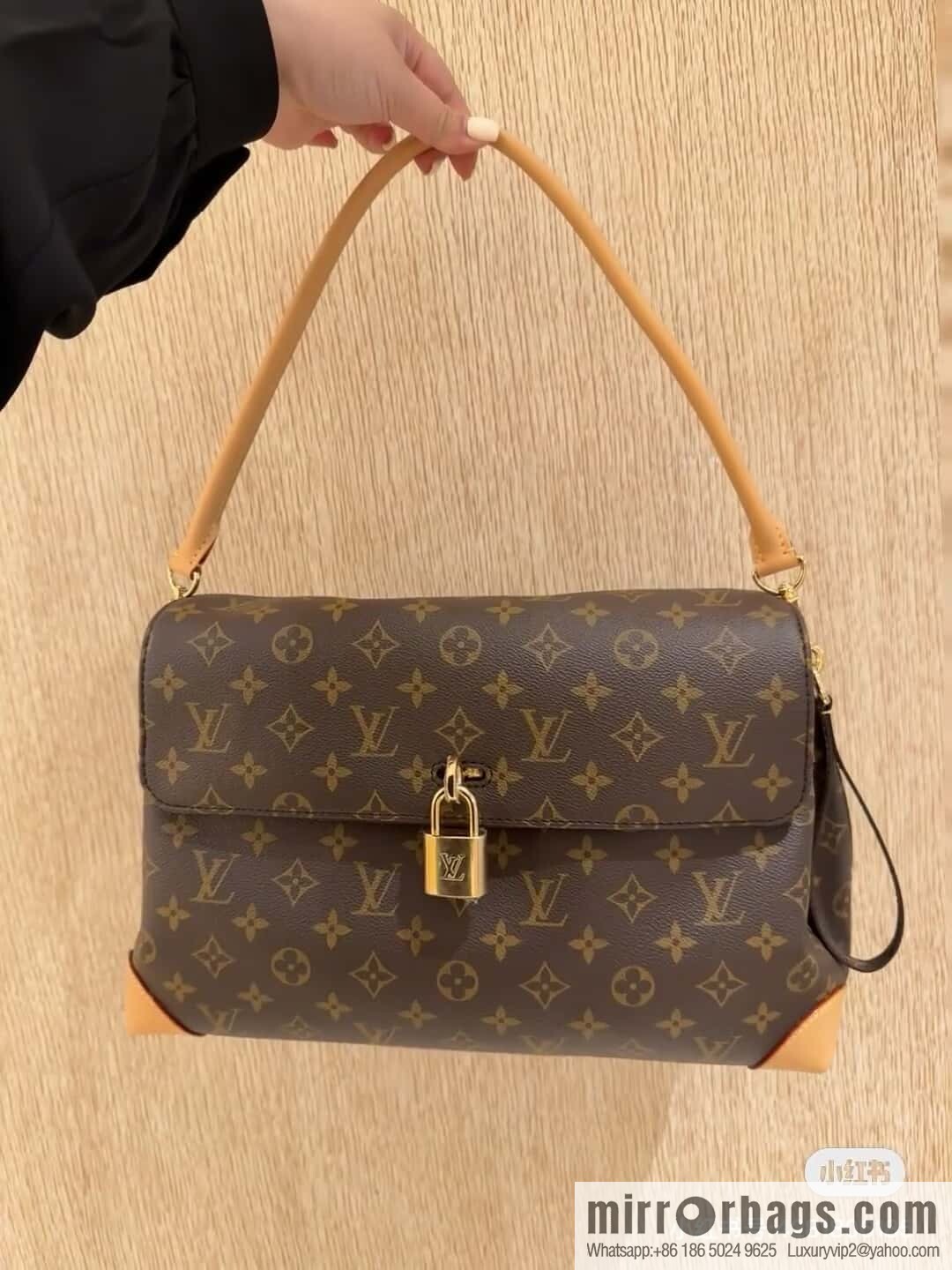 [Boutique‑grade] M14473 monogram lock bag large bag HIDE AWAY medium handbag