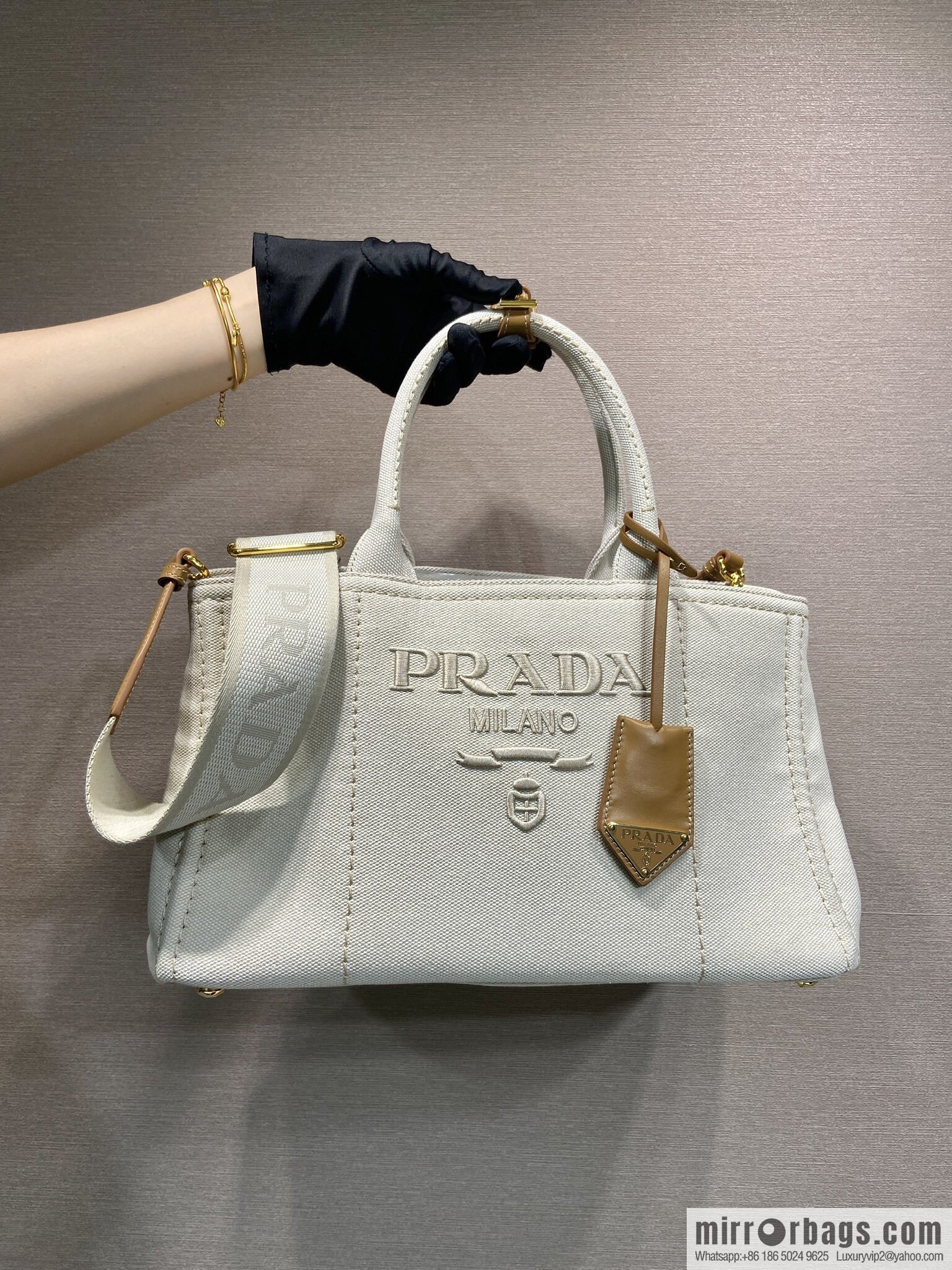 PRADA ๐ new handbag ๐ 1BG554 medium ๐๐ beige