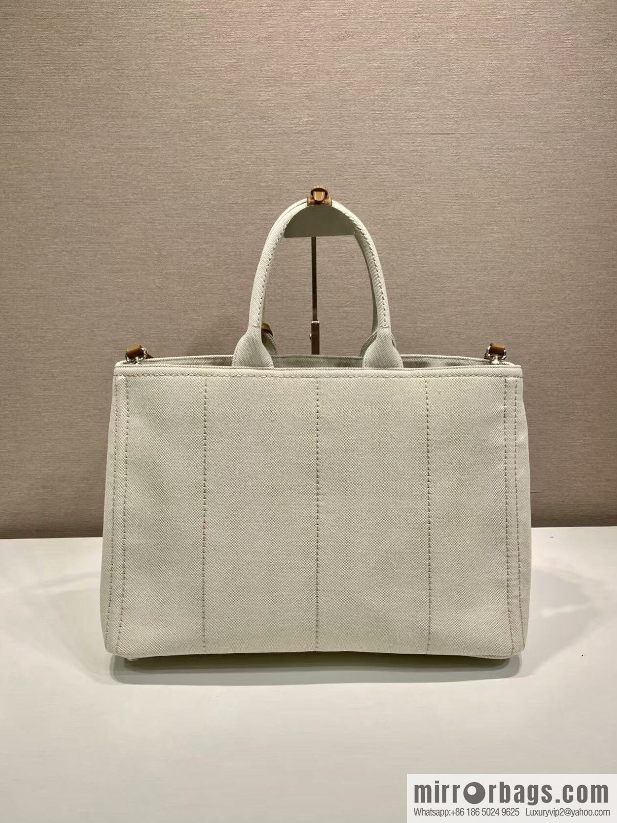 PRADA 🎉 new tote bag 🎉 2VG131 men's 🎉🎉 beige