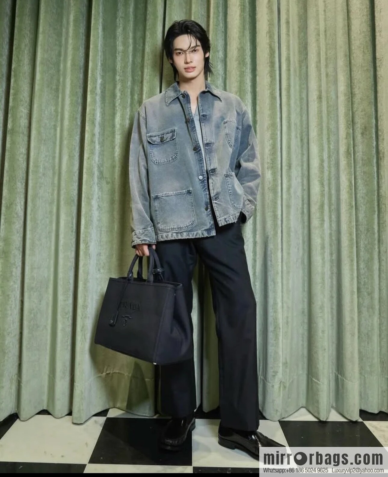 PRADA 🎉 new tote bag 🎉 2VG131 men's 🎉🎉 black