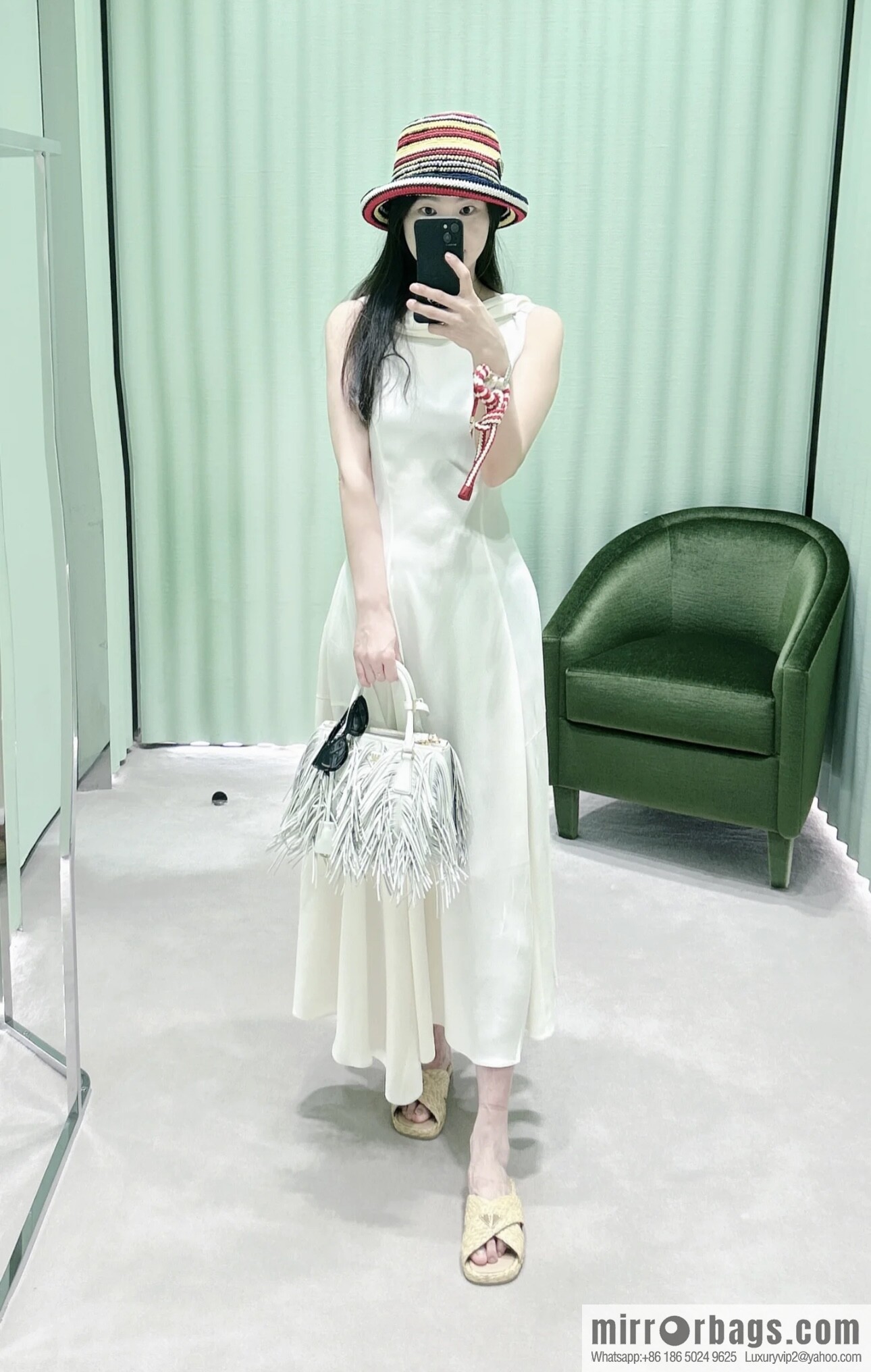 PRADA 🎉 new tassel bag 🎉 1BA896 calfskin 🎉🎉 white
