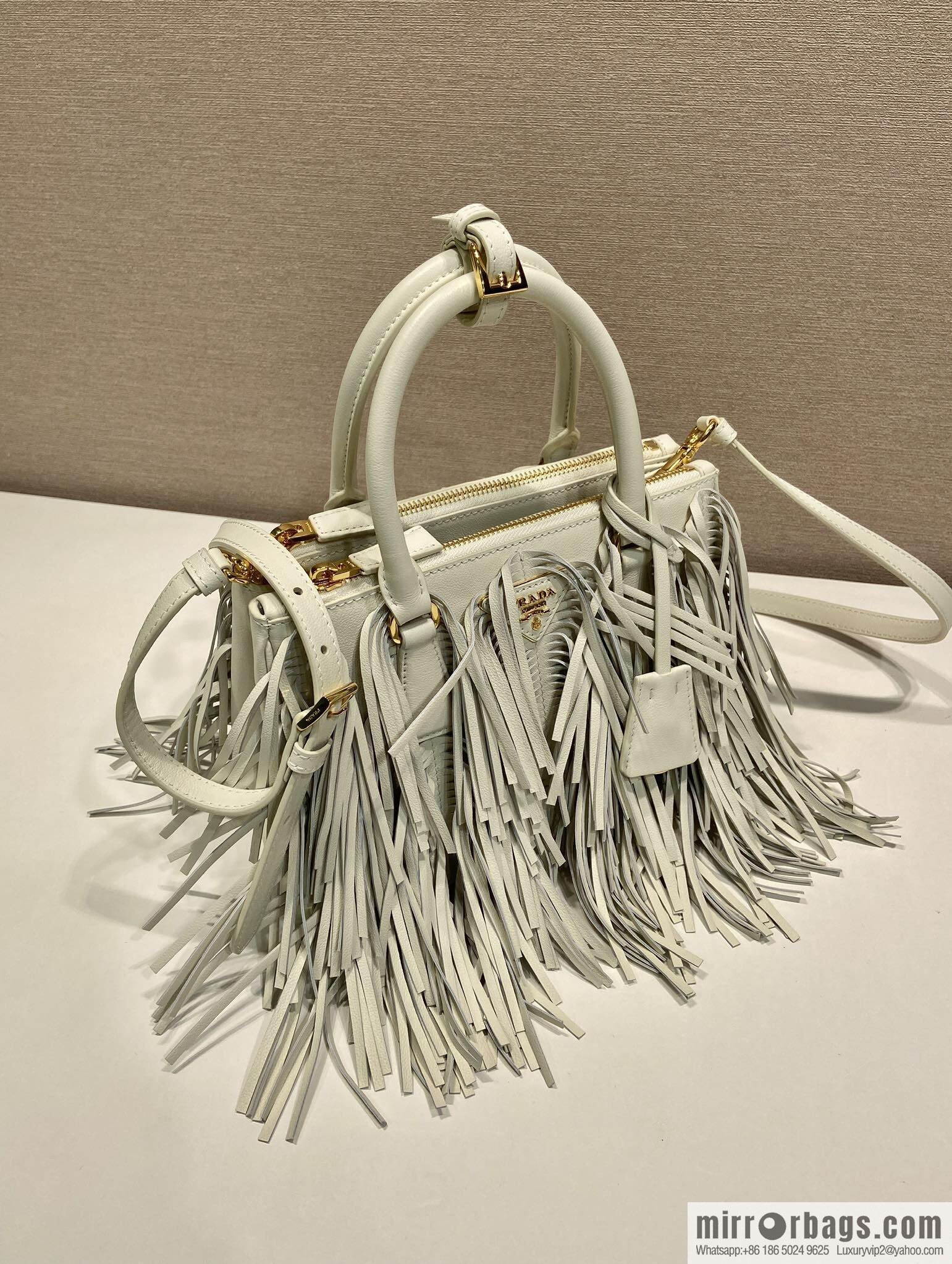 PRADA 🎉 new tassel bag 🎉 1BA896 calfskin 🎉🎉 white