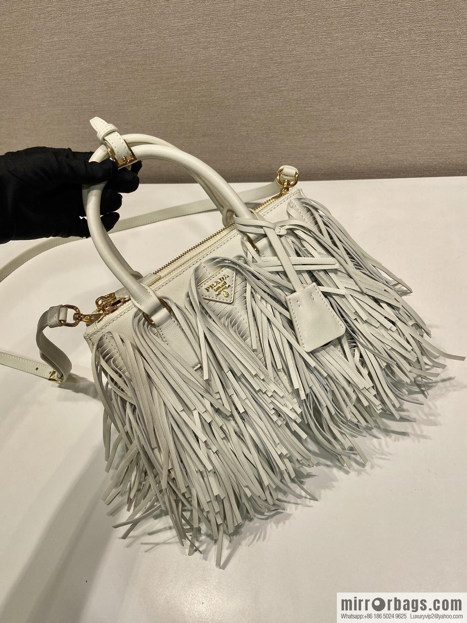 PRADA 🎉 new tassel bag 🎉 1BA896 calfskin 🎉🎉 white