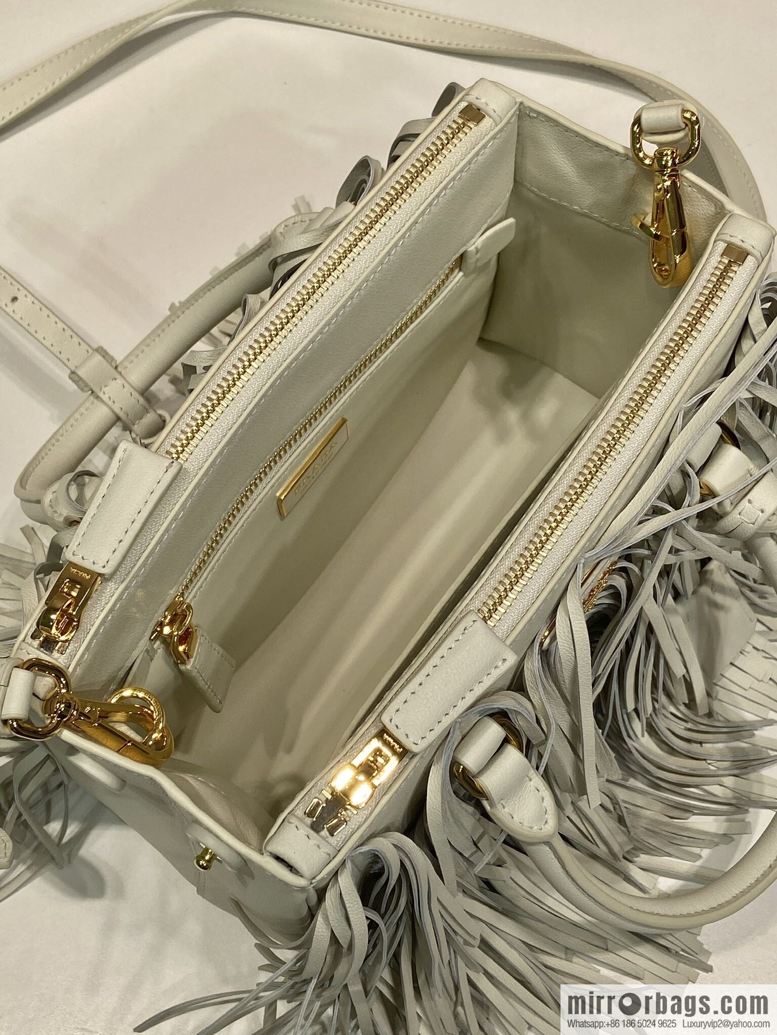 PRADA 🎉 new tassel bag 🎉 1BA896 calfskin 🎉🎉 white
