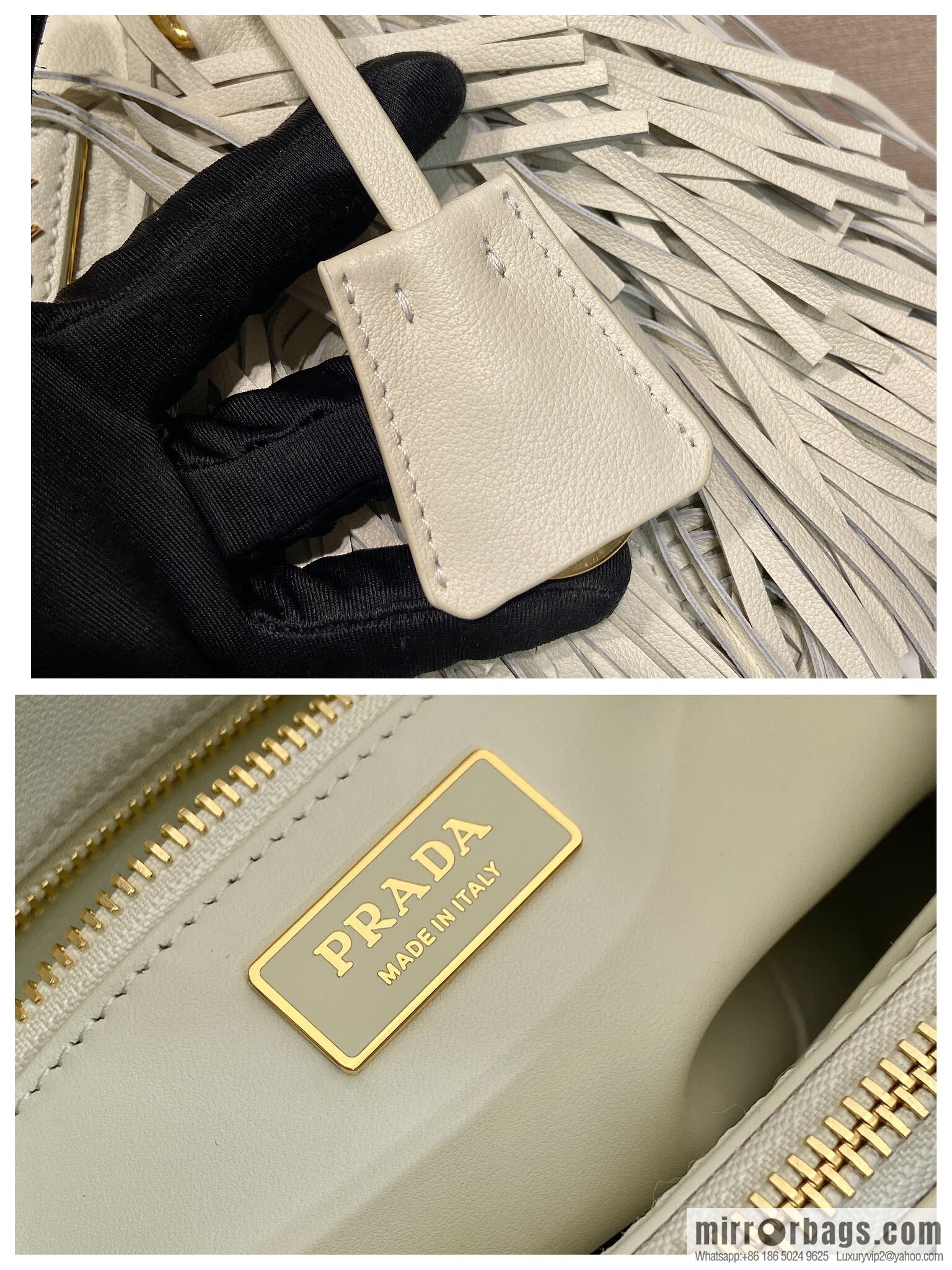 PRADA 🎉 new tassel bag 🎉 1BA896 calfskin 🎉🎉 white