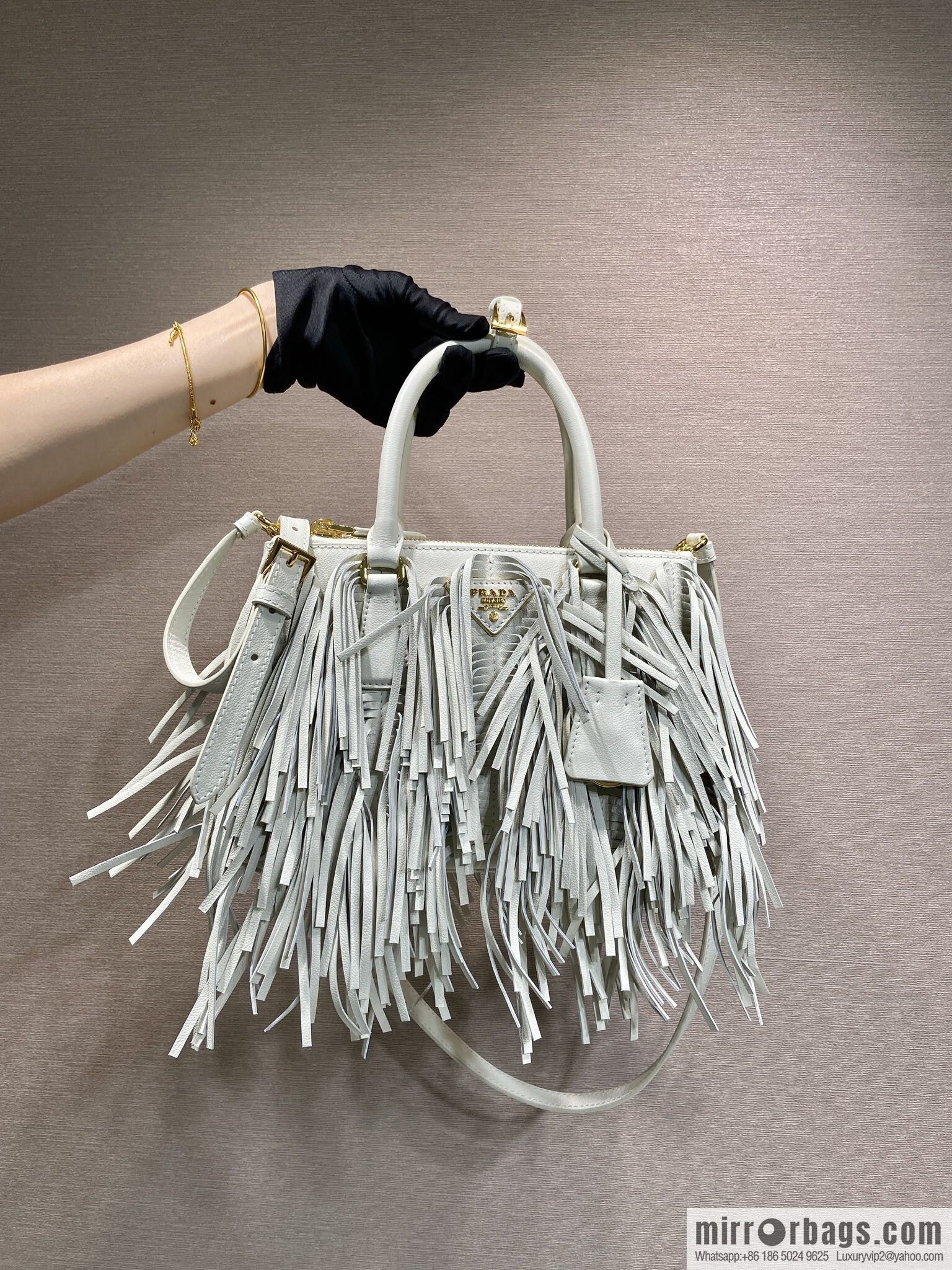 PRADA 🎉 new tassel bag 🎉 1BA896 calfskin 🎉🎉 white