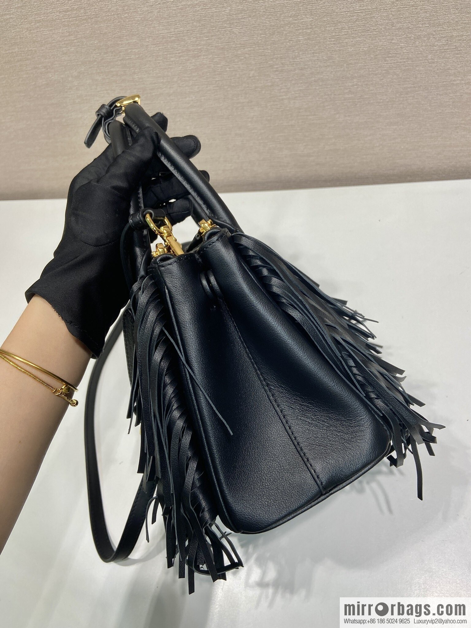 PRADA 🎉 new tassel bag 🎉 1BA896 calfskin 🎉🎉 black