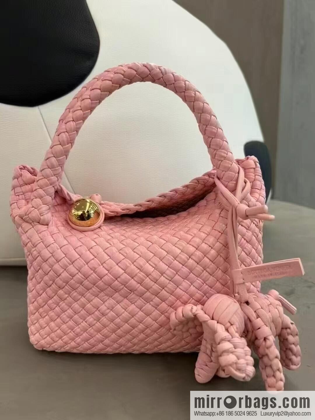 BV small Tosca messenger bag 776755 rose powder