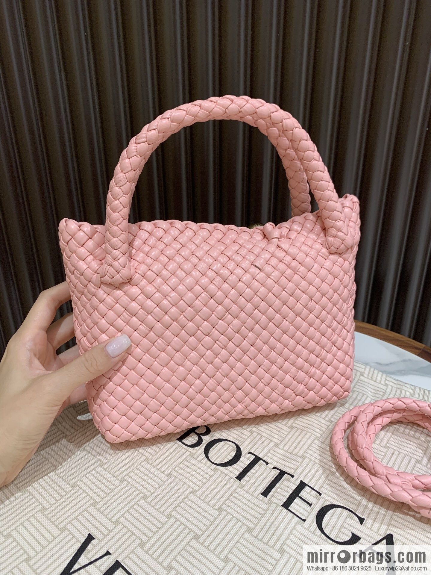 BV small Tosca messenger bag 776755 rose powder