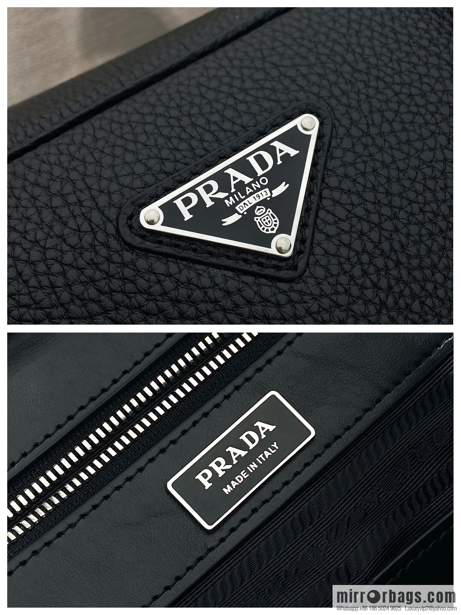 PRADA ๐ new briefcase ๐ 2VE027 with lock ๐๐ black