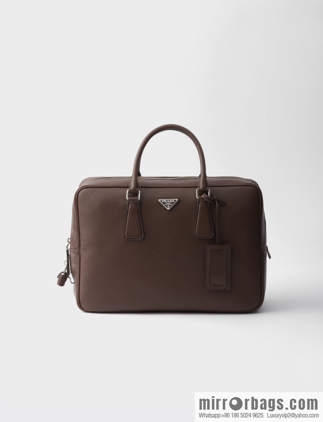 PRADA 🎉 new briefcase 🎉 2VE027 with lock 🎉🎉 coffee color