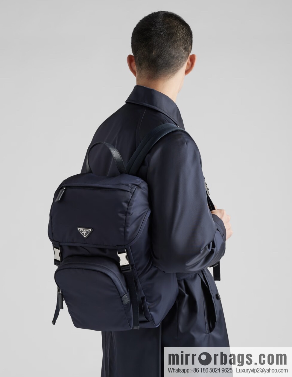 PRADA 🎉 Exclusive 🎉 2VZ135 Backpack 🎉🎉 Blue