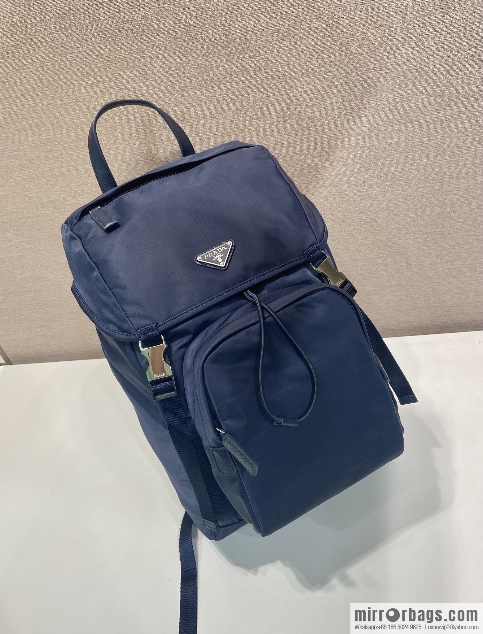 PRADA 🎉 Exclusive 🎉 2VZ135 Backpack 🎉🎉 Blue