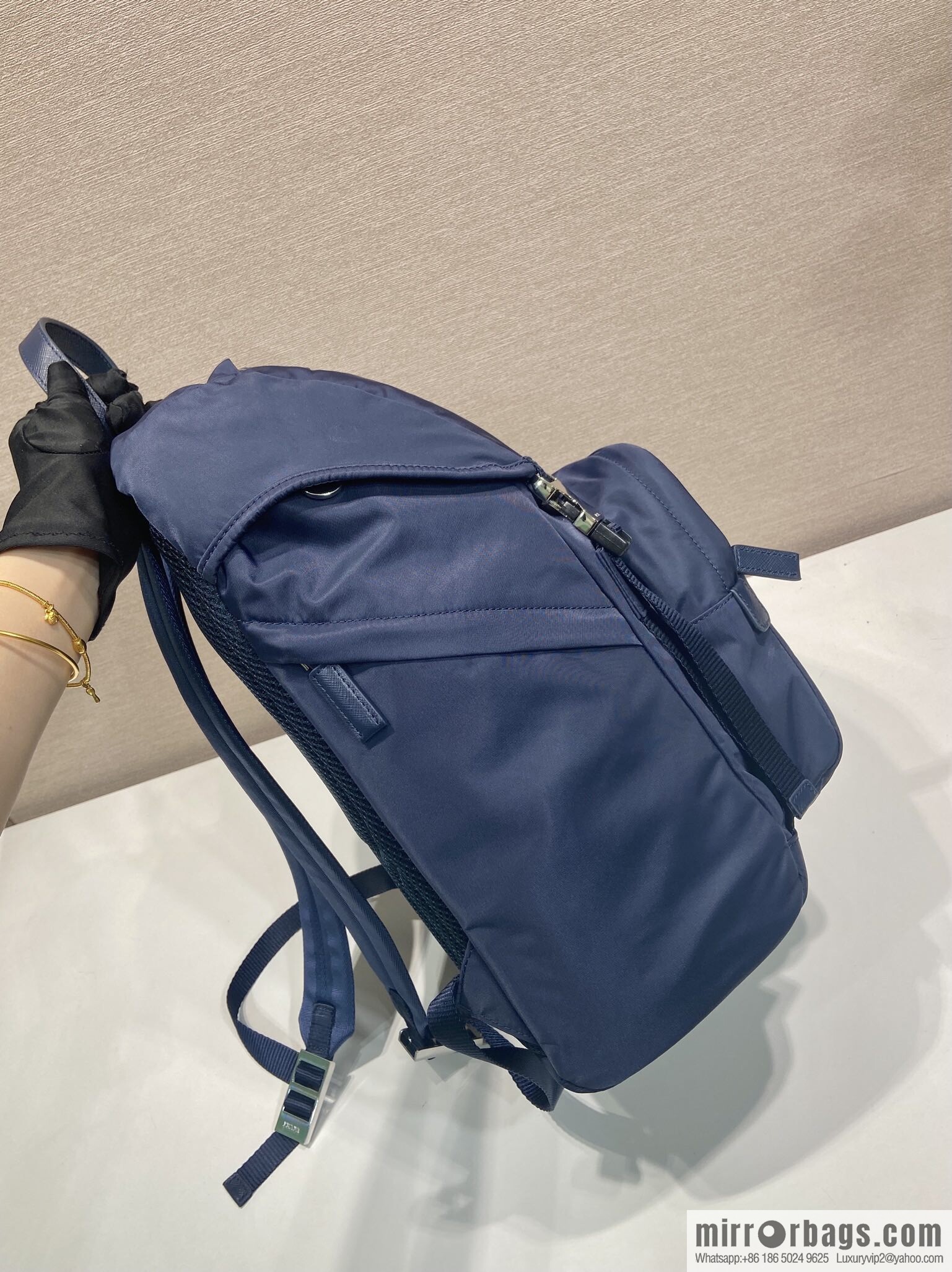 PRADA 🎉 Exclusive 🎉 2VZ135 Backpack 🎉🎉 Blue
