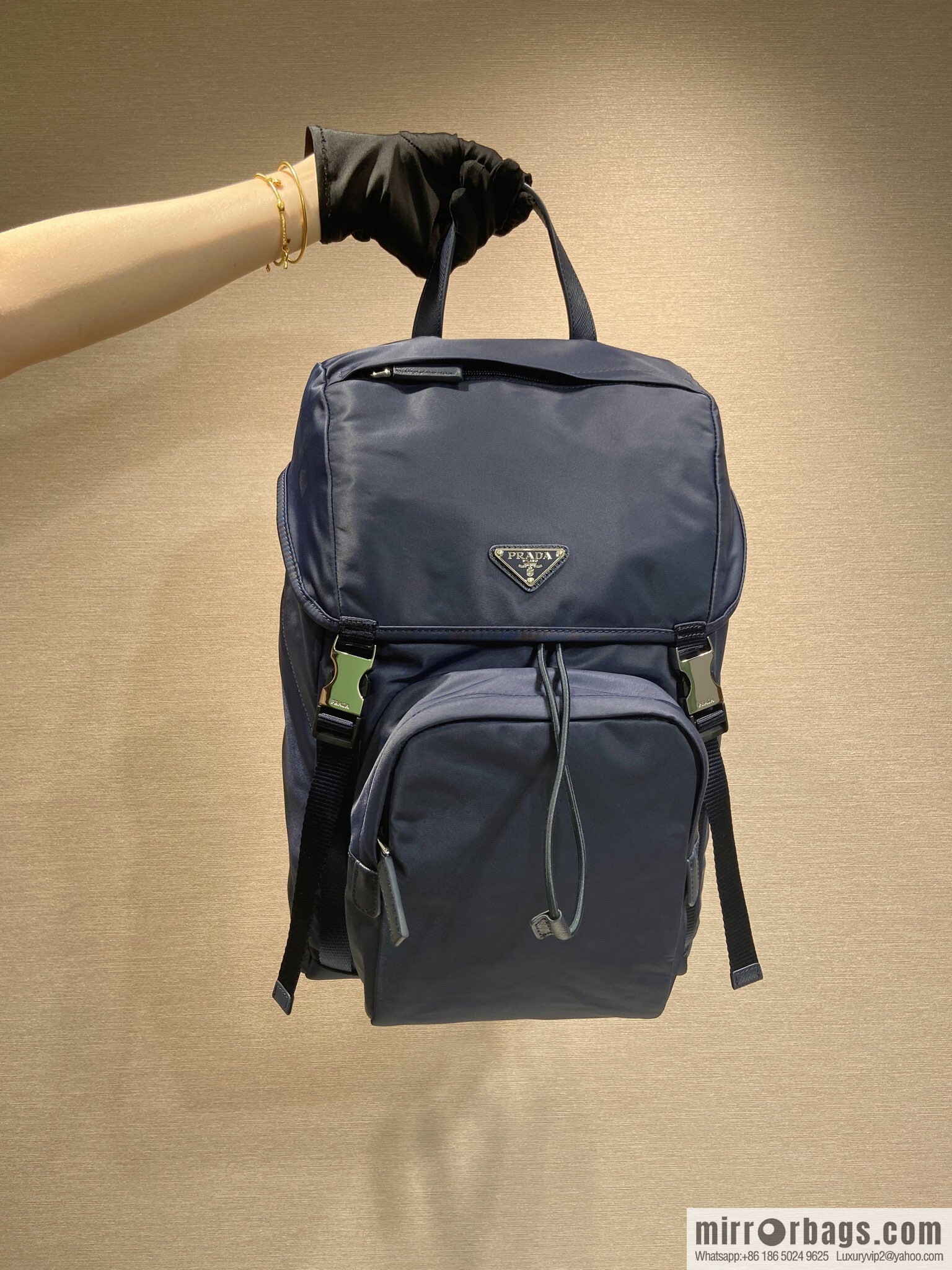 PRADA 🎉 Exclusive 🎉 2VZ135 Backpack 🎉🎉 Blue