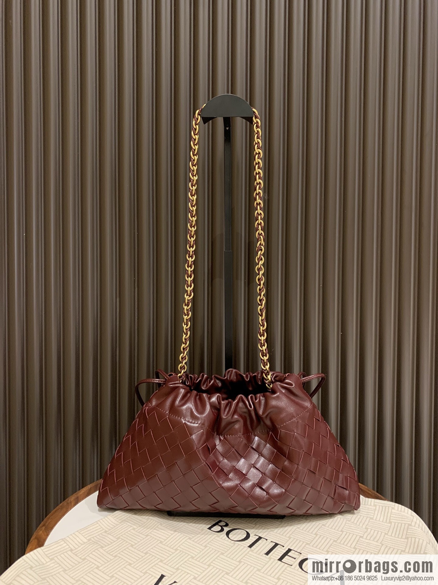 BV Dustbag Notte Clutch 839394 Barolo Burgundy