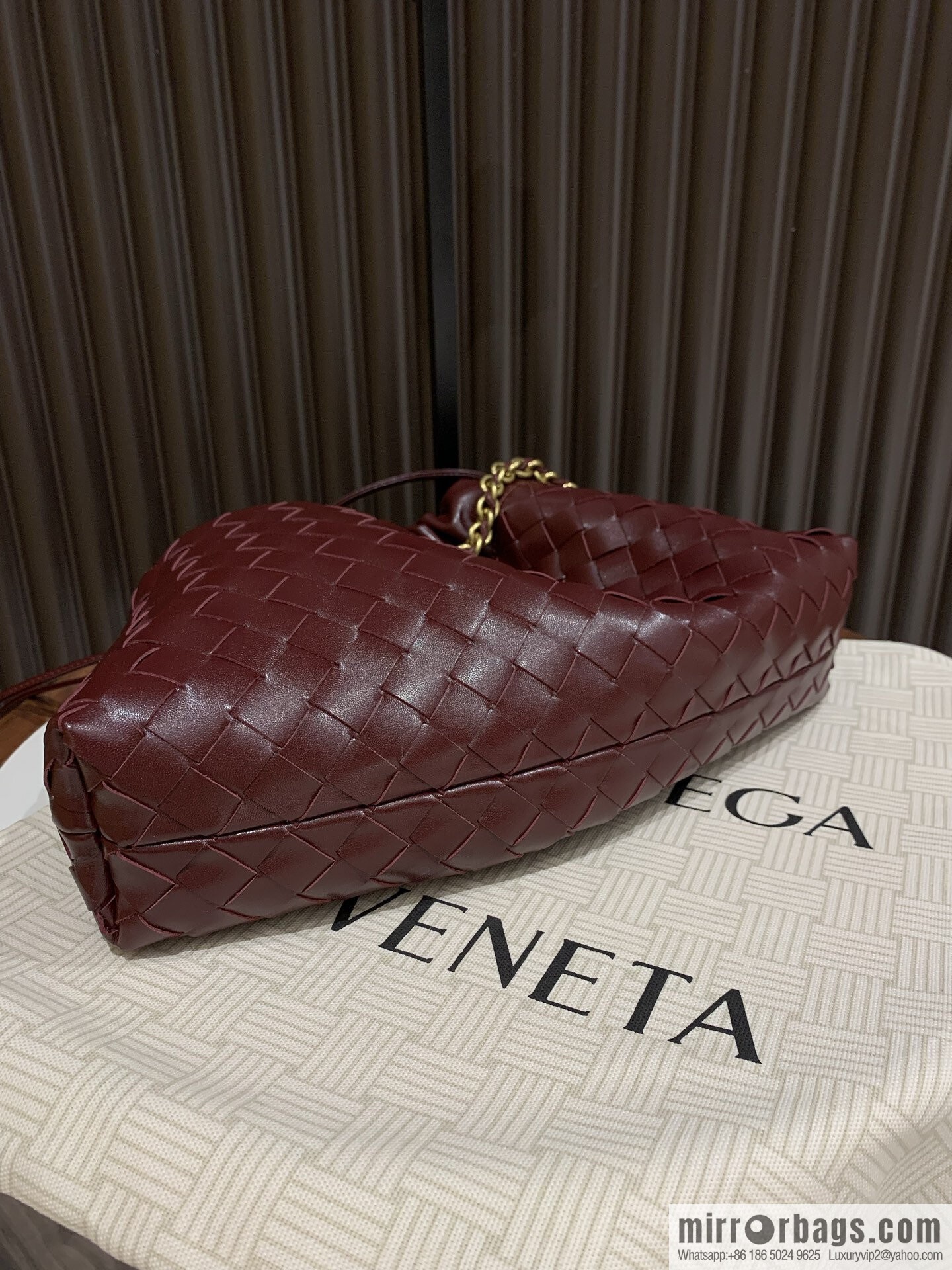 BV Dustbag Notte Clutch 839394 Barolo Burgundy