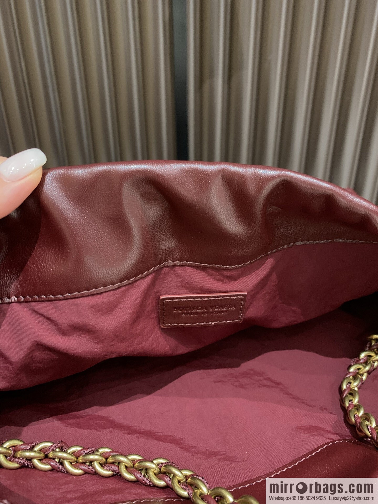 BV Dustbag Notte Clutch 839394 Barolo Burgundy