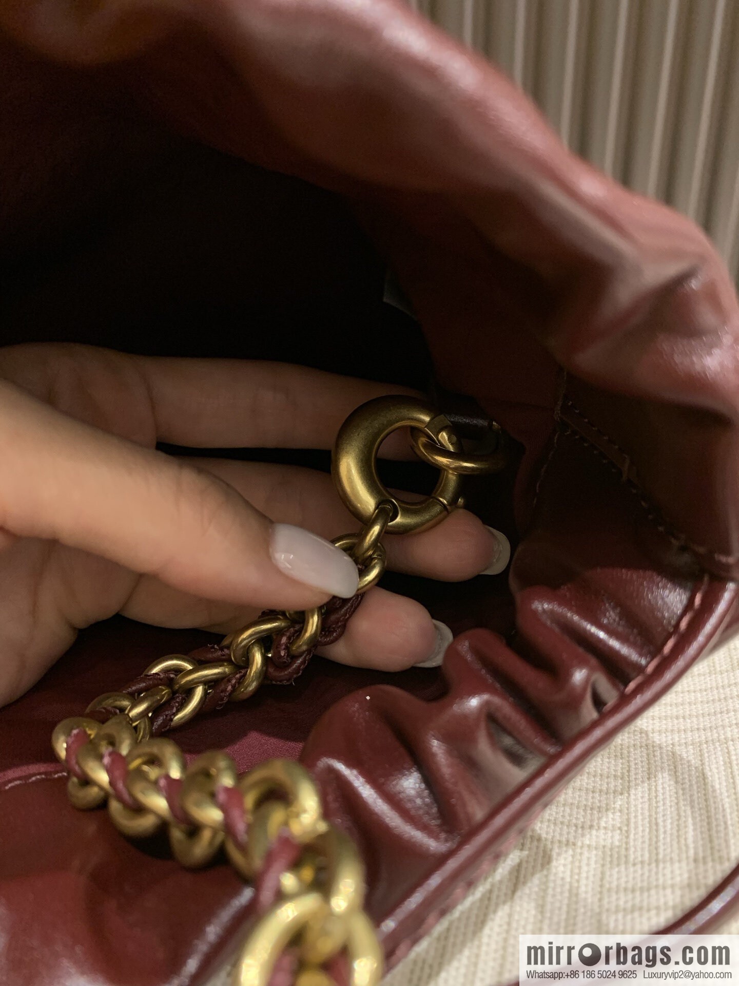 BV Dustbag Notte Clutch 839394 Barolo Burgundy