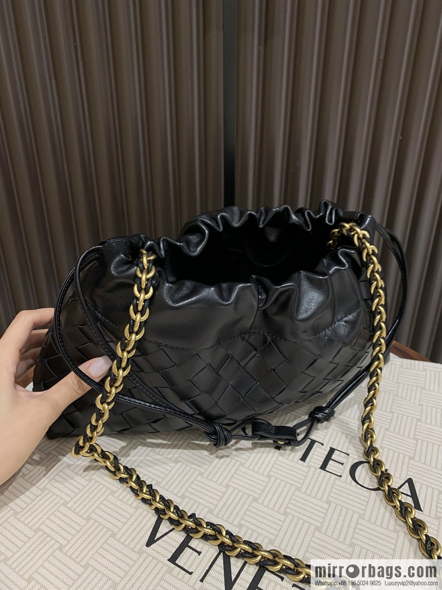 BV Dustbag Notte Clutch 839394 Black