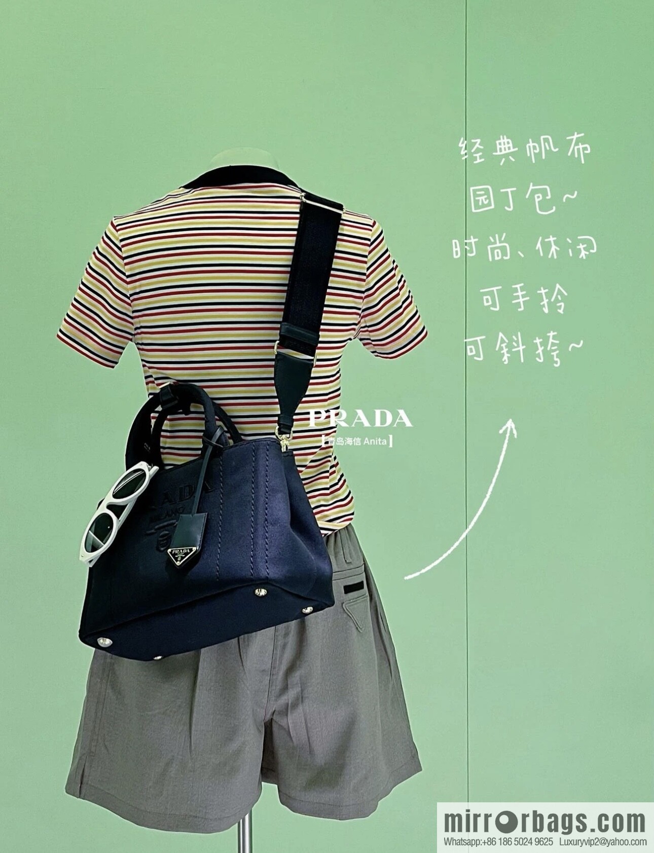 PRADA 🎉 new handbag 🎉 1BG464S 🎉🎉 blue