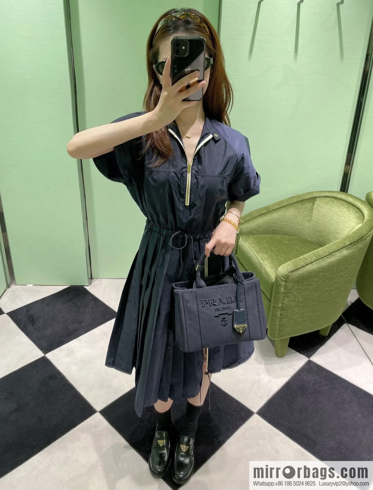 PRADA 🎉 new handbag 🎉 1BA038 mini 🎉🎉 blue