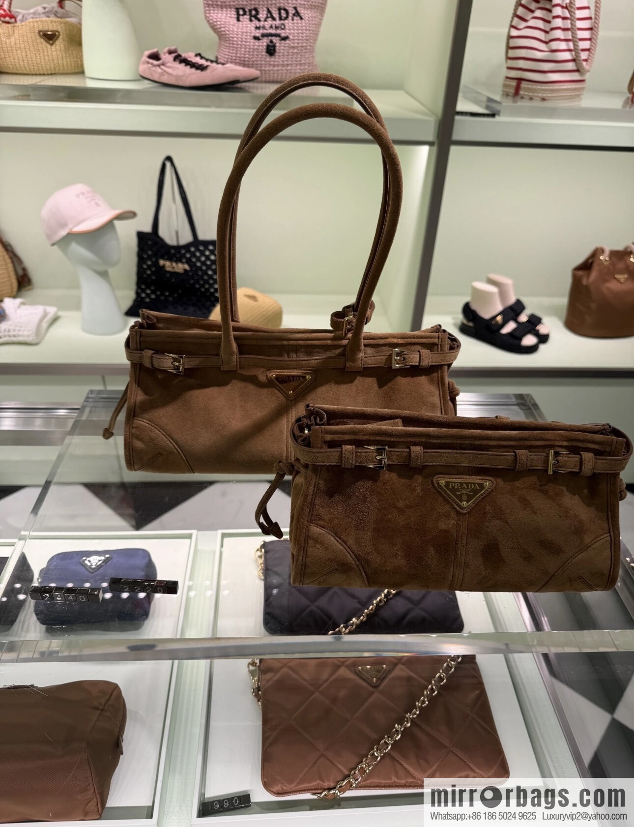 PRADA 🎉 LusSo lf suede 🎉 1BA215 crossbody bag🎉
