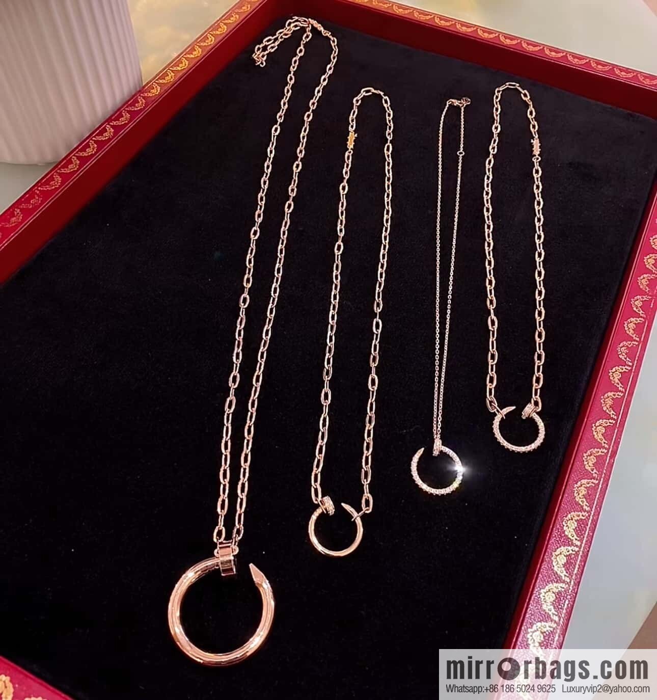 ❗New ❗ 80cm ☀☀ Cartier Cartier glossy nail necklace ☀