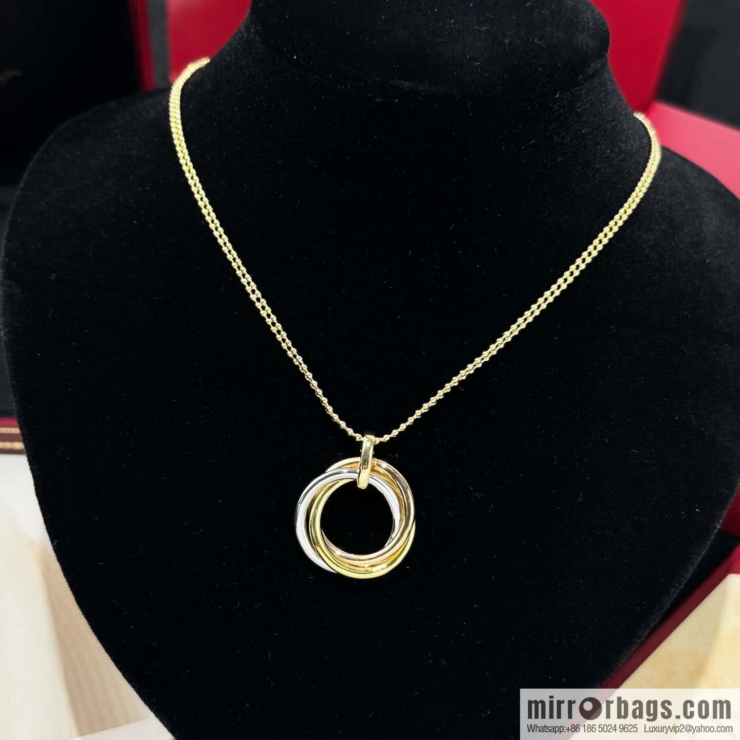 ❗New ❗ ☀ Cartier Cartier New three-ring necklace ☀