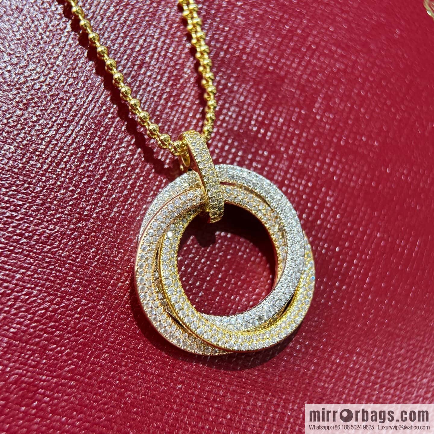 ❗New ❗ ☀ Cartier Cartier New three-ring necklace ☀