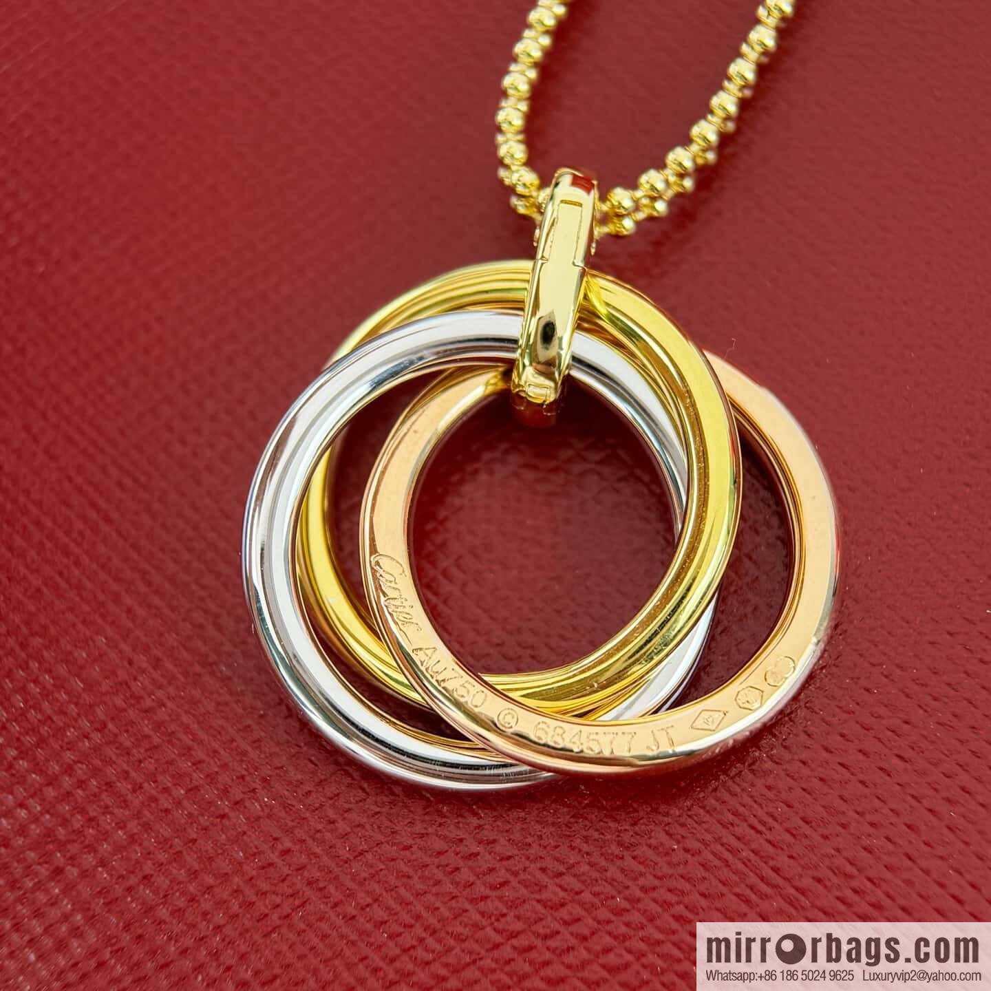 ❗New ❗ ☀ Cartier Cartier New three-ring necklace ☀