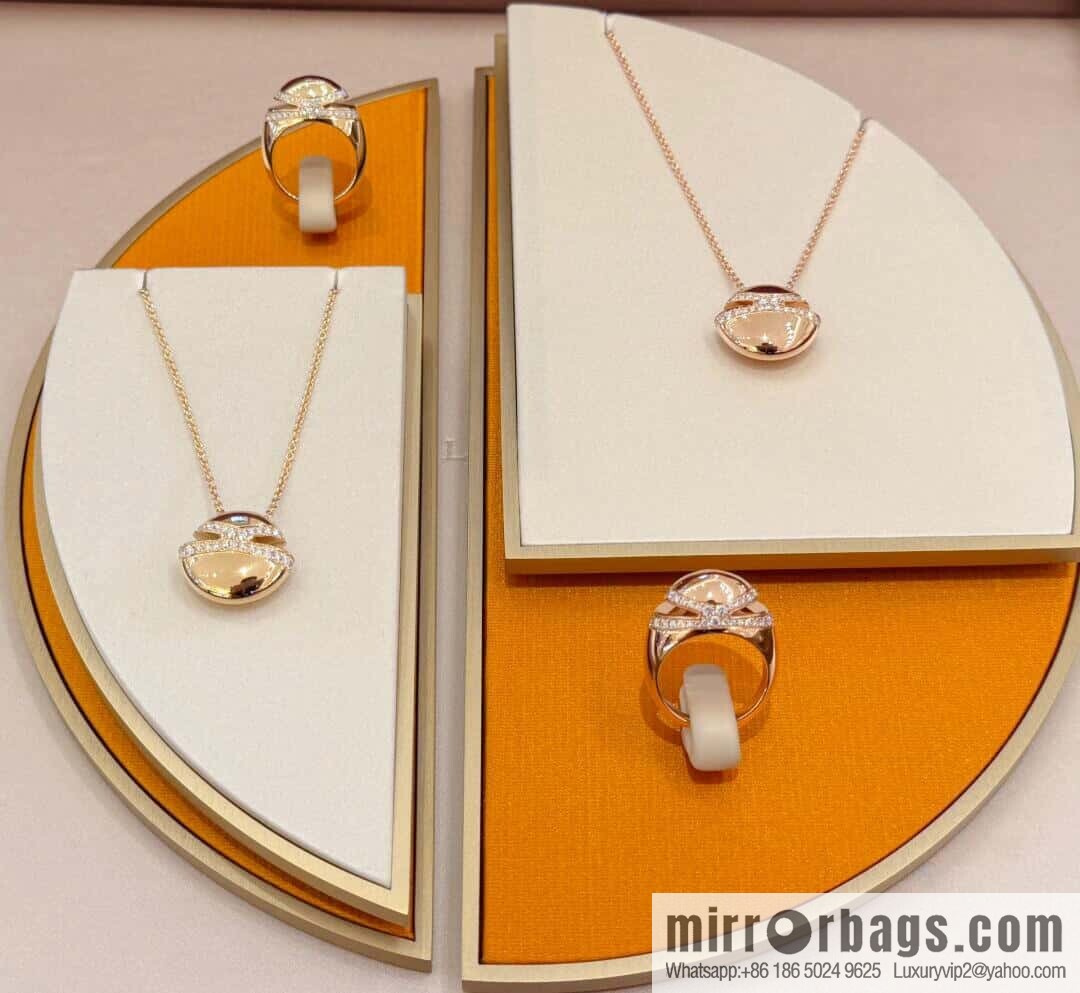 ❗New ❗ ☀ Original ☀️☀ BVLGARI Bulgari CABOCHON with diamond oval egg necklace ☀
